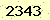 請輸入此驗證碼 : 2343