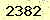 請輸入此驗證碼 : 2382