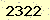 請輸入此驗證碼 : 2322