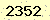 請輸入此驗證碼 : 2352
