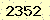 請輸入此驗證碼 : 2352