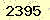 請輸入此驗證碼 : 2395