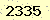 請輸入此驗證碼 : 2335