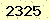 請輸入此驗證碼 : 2325