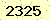 請輸入此驗證碼 : 2325