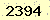請輸入此驗證碼 : 2394