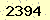 請輸入此驗證碼 : 2394