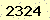 請輸入此驗證碼 : 2324