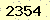 請輸入此驗證碼 : 2354