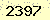 請輸入此驗證碼 : 2397