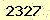 請輸入此驗證碼 : 2327