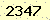 請輸入此驗證碼 : 2347