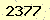 請輸入此驗證碼 : 2377