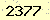 請輸入此驗證碼 : 2377