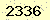 請輸入此驗證碼 : 2336