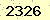 請輸入此驗證碼 : 2326