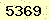 請輸入此驗證碼 : 5369