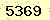 請輸入此驗證碼 : 5369