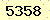 請輸入此驗證碼 : 5358