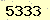 請輸入此驗證碼 : 5333