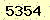 請輸入此驗證碼 : 5354
