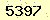 請輸入此驗證碼 : 5397