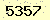 請輸入此驗證碼 : 5357