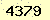 請輸入此驗證碼 : 4379