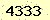 請輸入此驗證碼 : 4333