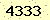 請輸入此驗證碼 : 4333