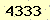 請輸入此驗證碼 : 4333