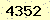 請輸入此驗證碼 : 4352