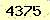 請輸入此驗證碼 : 4375