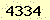 請輸入此驗證碼 : 4334