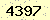 請輸入此驗證碼 : 4397