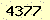 請輸入此驗證碼 : 4377