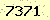請輸入此驗證碼 : 7371