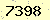 請輸入此驗證碼 : 7398