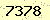 請輸入此驗證碼 : 7378