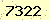 請輸入此驗證碼 : 7322