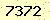請輸入此驗證碼 : 7372