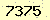 請輸入此驗證碼 : 7375