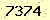 請輸入此驗證碼 : 7374