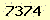 請輸入此驗證碼 : 7374