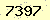 請輸入此驗證碼 : 7397