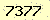 請輸入此驗證碼 : 7377