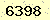 請輸入此驗證碼 : 6398
