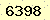 請輸入此驗證碼 : 6398