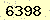 請輸入此驗證碼 : 6398
