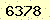 請輸入此驗證碼 : 6378